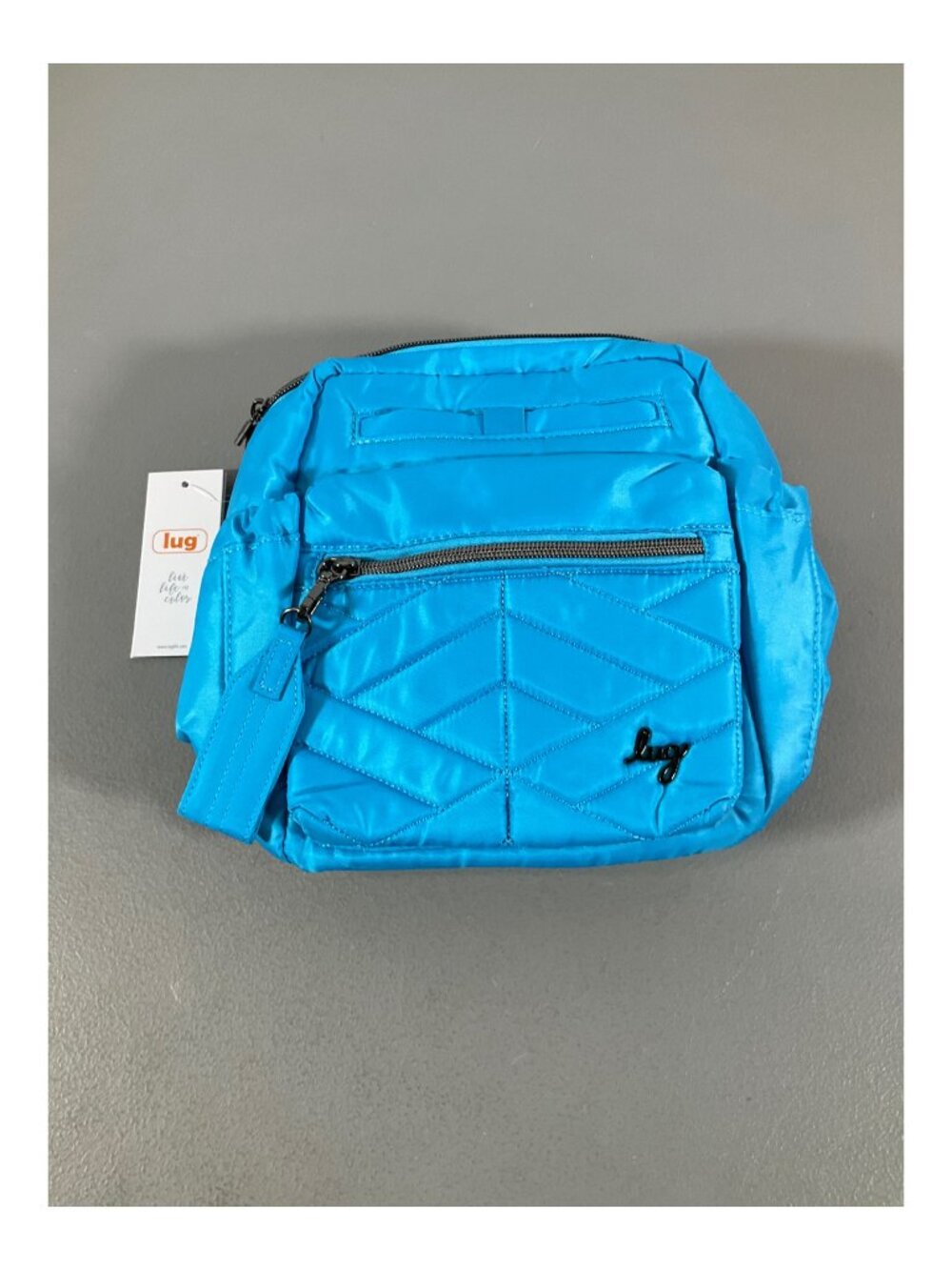 Lug Alpine Sky Medium Crossbody Bag - Unisex, Multiple Zippers, Stylish & Practi